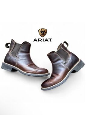 Ariat Men's Ambush Chelsea Boots 10010997 Distressed‎ Brown Leather Size 7.5 D